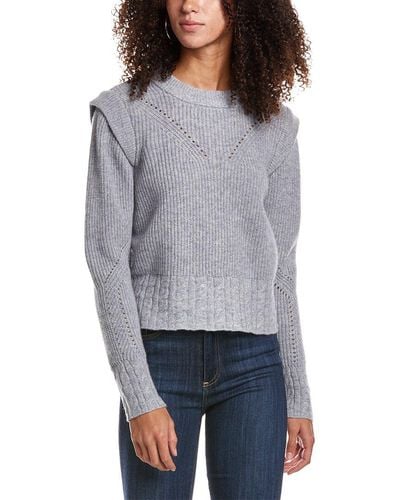 Design History Crewneck Cashmere Sweater - Gray
