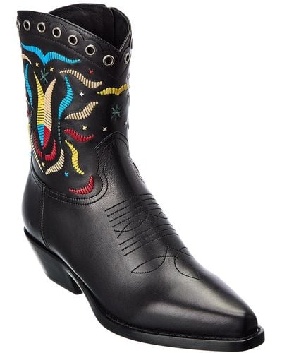 Dior L.a Leather Boot - Black
