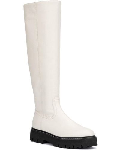 Aquatalia Sheya Weatherproof Leather Boot - White