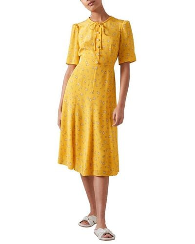 LK Bennett Montana Dress - Yellow