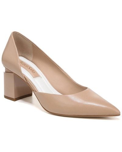 Franco Sarto Lucy Leather Pump - Natural