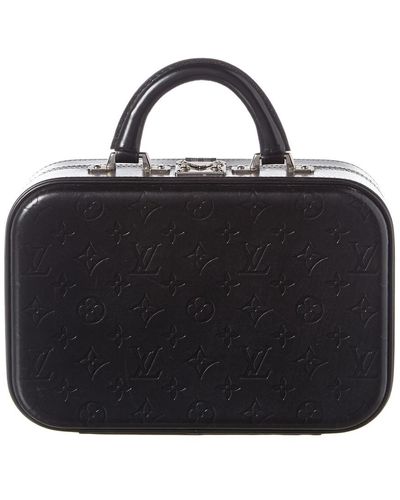 Louis Vuitton Gunmetal Monogram Mat Vernis Leather Glace Allston in Black