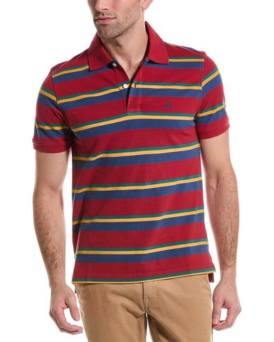 Brooks Brothers Slim Fit Pique Polo Shirt - Red