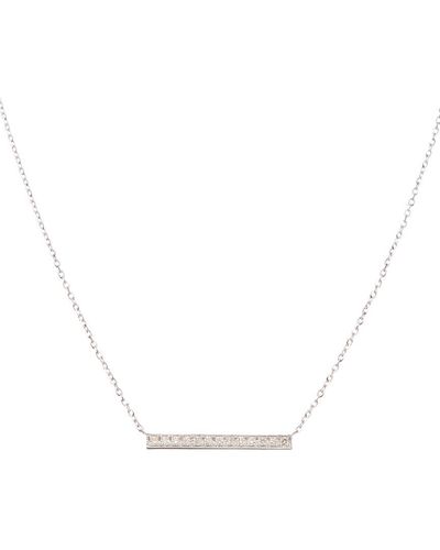 Sabrina Designs 14k Gold 0.10 Ct. Tw. Diamond Bar Necklace - White