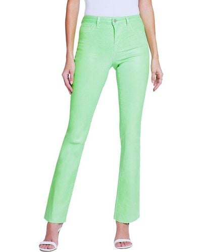 L'Agence Ruth High-Rise Straight Jean - Green