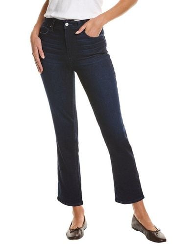 PAIGE Knockout Solstice Ultra High Rise Straight Leg Jean - Blue
