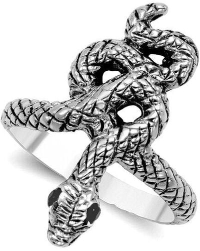 Samuel B. 0.09 Ct. Tw. Spinel Snake Ring - White