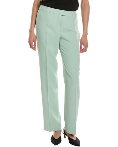 Anne Klein Fly Front Extend Tab Trouser - Green