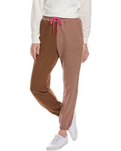 Terez Colorblocked Sweatpant - Brown