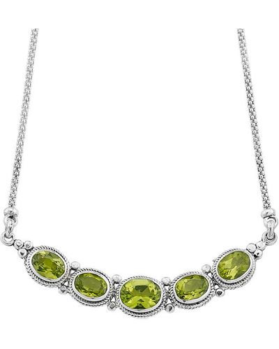 Samuel B. Fine Jewelry Silver Peridot Necklace - Green