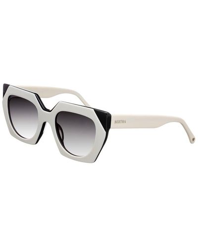 Bertha Brsit105-3 66mm Polarized Sunglasses - Metallic