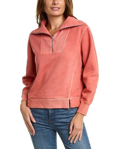 Alex Mill Crosby 1/2-zip Pullover - Red