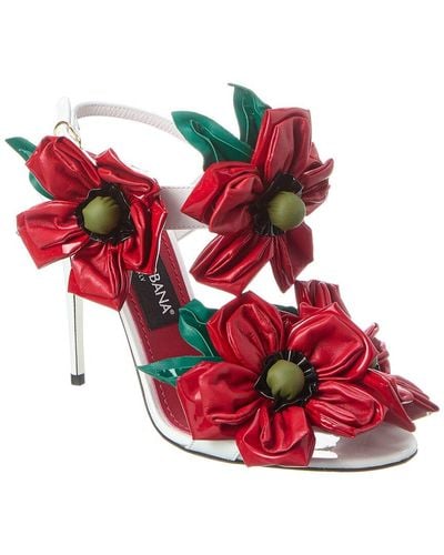 Dolce & Gabbana Patent Sandal - Red