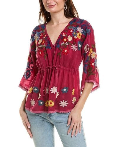 Johnny Was Edith Blouse - Red
