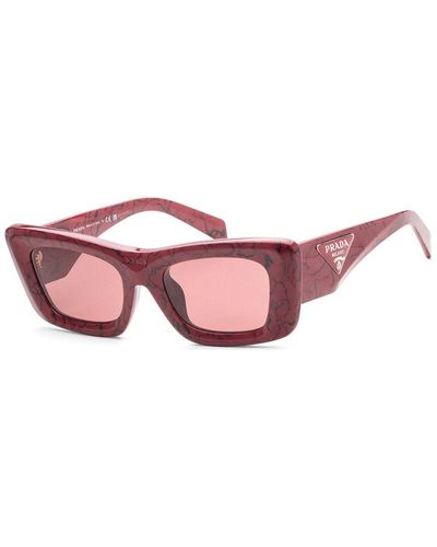 Prada Pr 13zs Cat-eye Acetate Sunglasses - Red