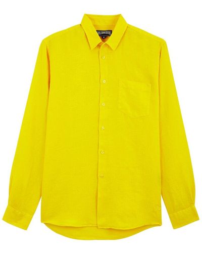 Vilebrequin Linen Shirt - Yellow