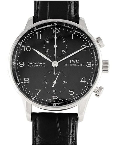 IWC Schaffhausen Portugieser Watch (Authentic Pre-Owned) - Black