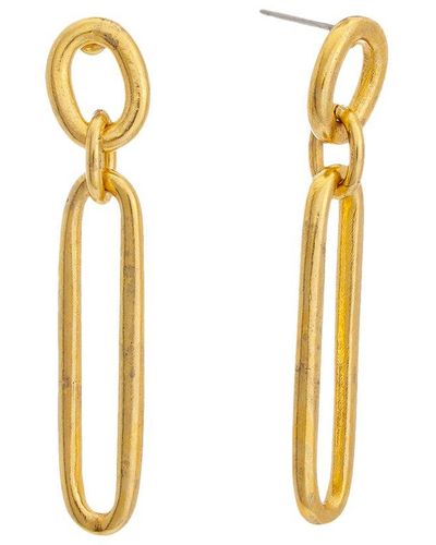 Ben-Amun Ben-amun 24k Plated Earrings - Metallic
