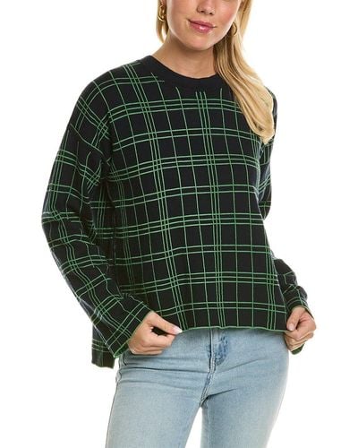 Autumn Cashmere Reversible Sweater - Green