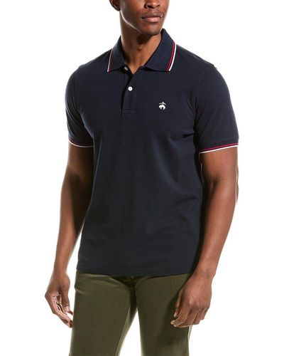 Brooks Brothers Tipped Pique Polo Shirt - Black