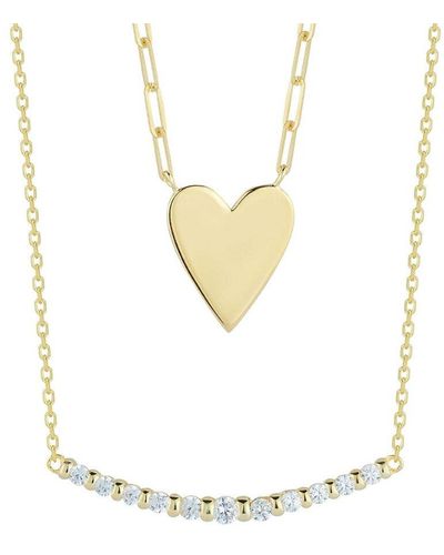 Glaze Jewelry 14k Over Silver Necklace - White
