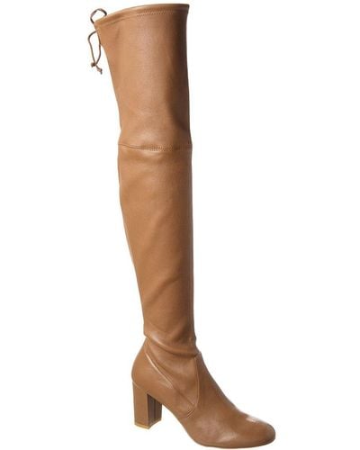 Stuart Weitzman Sofia City 75 Leather Over-the-knee Boot - Brown