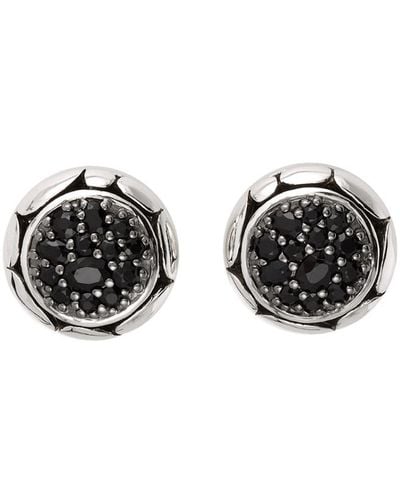 John Hardy Kali Silver 1.76 Ct. Tw. Sapphire Earrings - Black