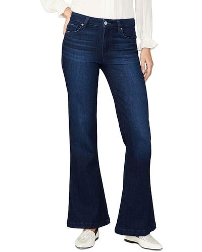 PAIGE Genevieve Solstice High-rise Flare Jean - Blue