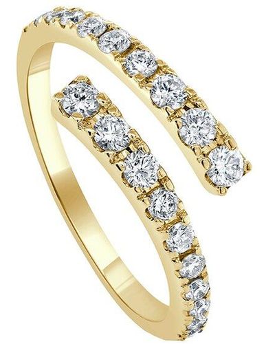 Sabrina Designs 14k 0.53 Ct. Tw. Diamond Crossover Ring - Metallic
