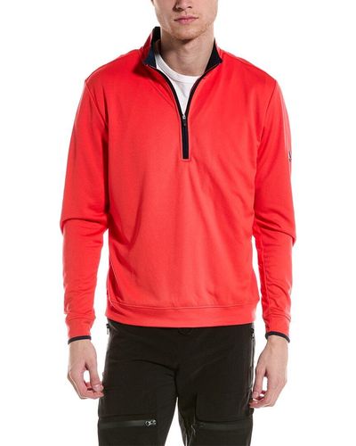 adidas Originals Lightweight 1/4-zip Pullover - Red
