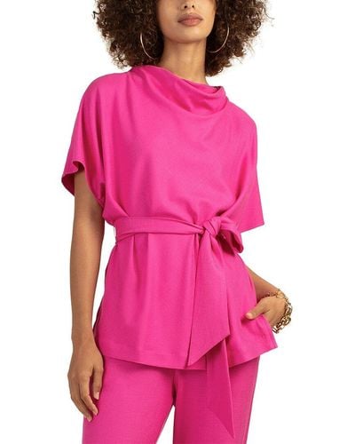 Trina Turk Relaxed Fit Jubilation Top - Pink