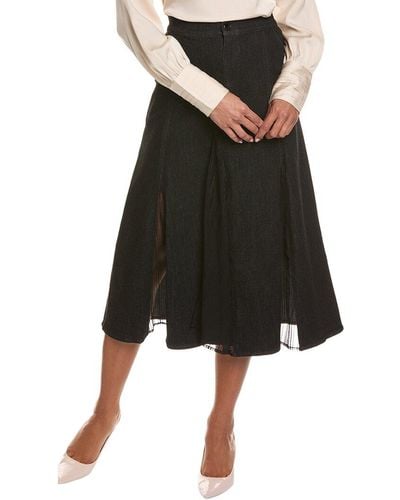 Gracia Denim Skirt - Black