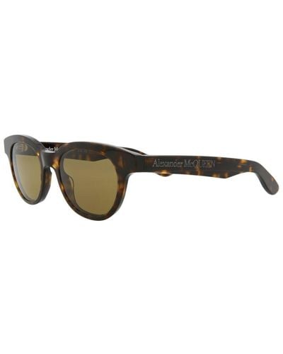 Alexander McQueen Unisex Am0383s 145mm Sunglasses - Brown