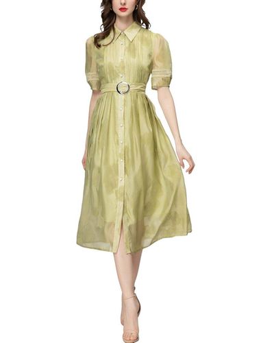 BURRYCO Midi Dress - Yellow
