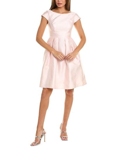 Alfred Sung Pleated Cocktail Dress - Pink