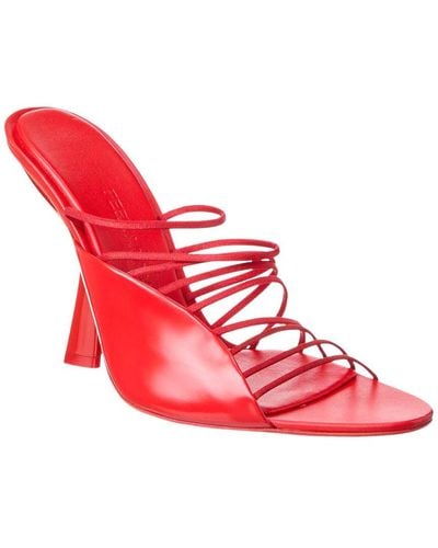 Ferragamo Ferragamo Altaire Leather Sandal - Red