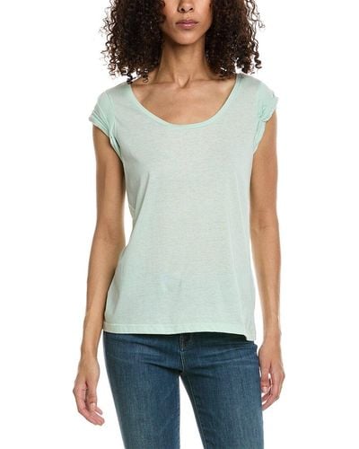 Chaser Brand Recycled Vintage Jersey Roll Sleeve T-shirt - Green