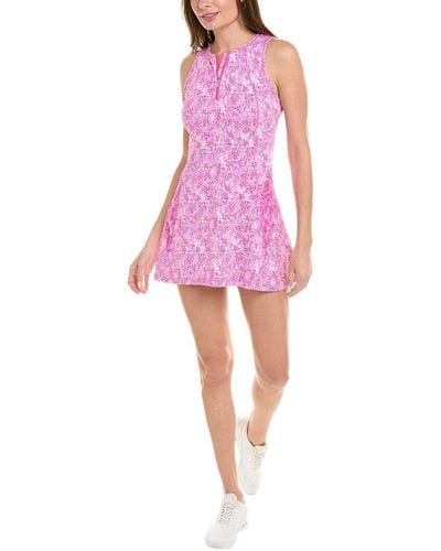 IBKUL 2pc Tennis Dress & Short Set - Pink
