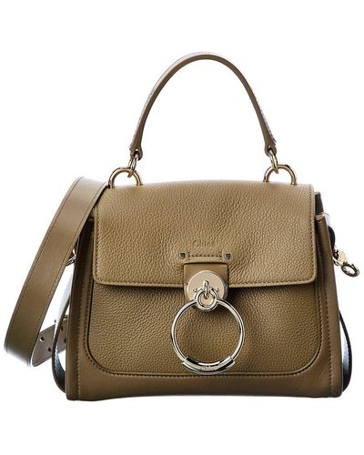 Chloé Tess Day Mini Leather Shoulder Bag - Metallic