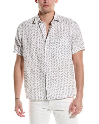 Ted Baker Albert Linen Shirt - White