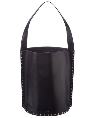 Celine Medium Triomphe Bucket Bag - Black Bucket Bags, Handbags - CEL226771