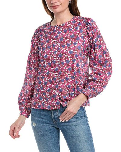 Lilla P Full Sleeve Button-down - Red