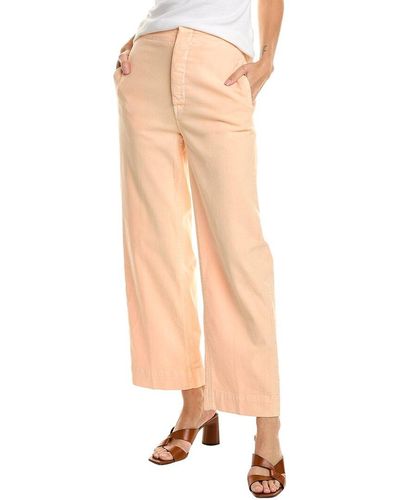 Mother Denim The Cinch Greaser Peachy Ankle Jean - Natural