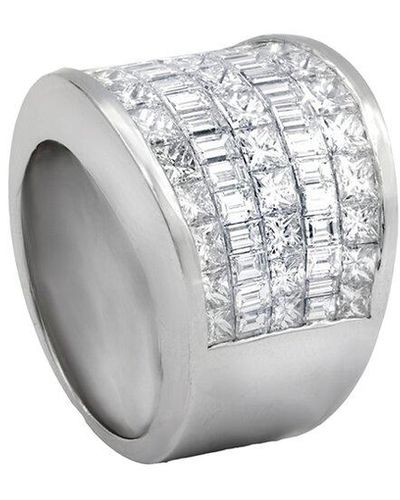 Diana M. Jewels Fine Jewellery 18k 5.00 Ct. Tw. Diamond Half-set Ring - Grey