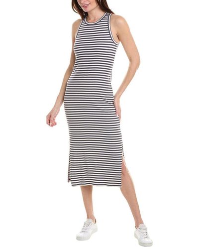 Splendid Benson Stripe Midi Dress - Blue