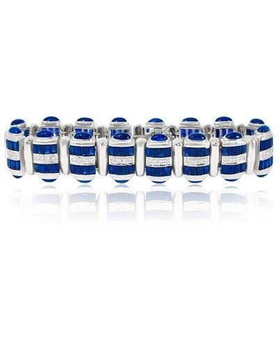 Diana M. Jewels Fine Jewelry 18k 0.50 Ct. Tw. Diamond Bracelet - Blue