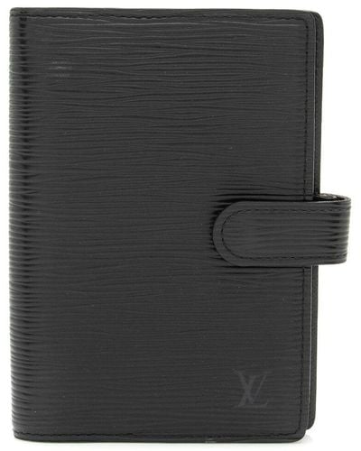 Louis Vuitton Epi Leather Small Agenda Cover (Authentic Pre-Owned) - Black