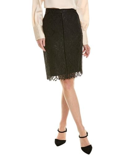 Donna Karan Lace Short Skirt - Black