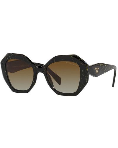 Prada Pr16Ws 53Mm Polarized Sunglasses - Brown