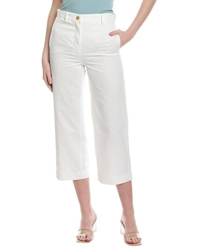 Max Mara S Sospiro Linen-blend Trouser - White